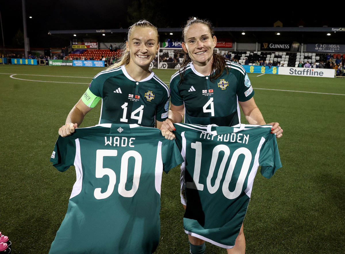 A 50th cap to remember 💚

Proud to have shared this special occasion with <a href="/Sarahmacmac/">Sarah Robson</a> 💯
<a href="/NorthernIreland/">Northern Ireland</a>