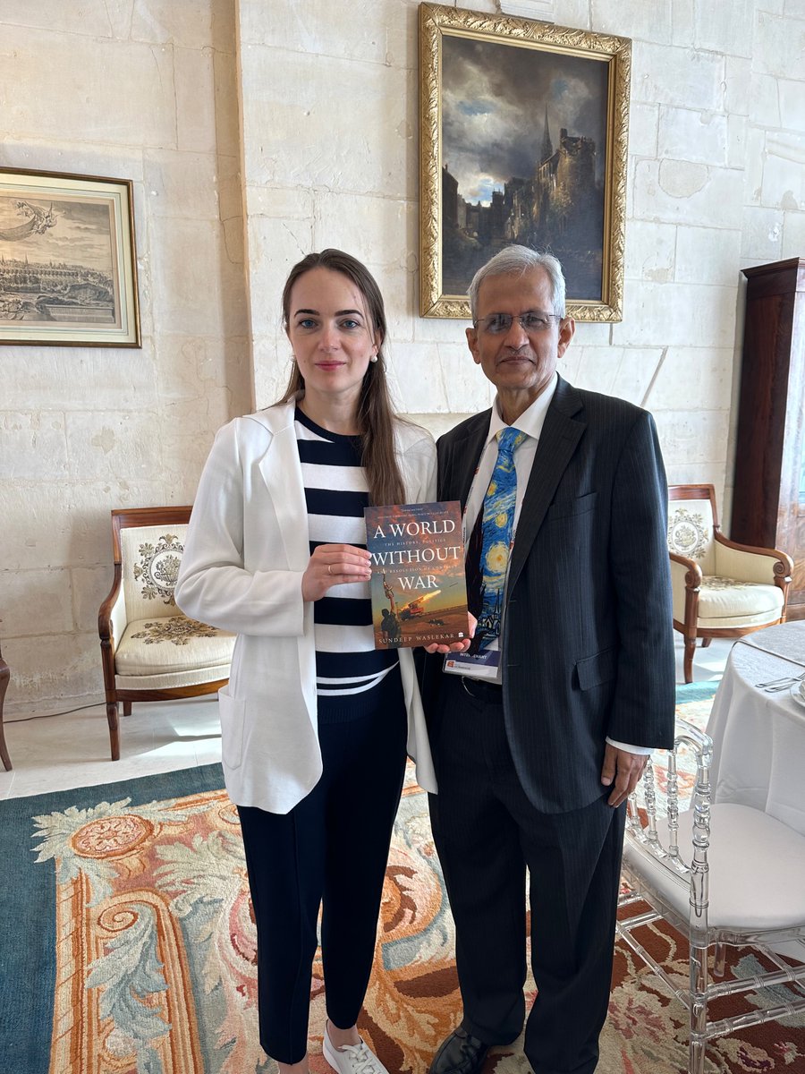 Sundeep Waslekar (@sundeepwaslekar) on Twitter photo My book Entre Guerre et Paix published by <a href="/CNRSEd/">CNRS Editions</a> was launched today at Normandy for Peace Forum by Prime Minister Stefan Löfven, Nobel Peace Laureate @JodyWilliams97 and <a href="/avalaina/">Oleksandra Matviichuk</a> Oleksandra Matviichuk My book Entre Guerre et Paix published by <a href="/CNRSEd/">CNRS Editions</a> was launched today at Normandy for Peace Forum by Prime Minister Stefan Löfven, Nobel Peace Laureate @JodyWilliams97 and <a href="/avalaina/">Oleksandra Matviichuk</a> Oleksandra Matviichuk