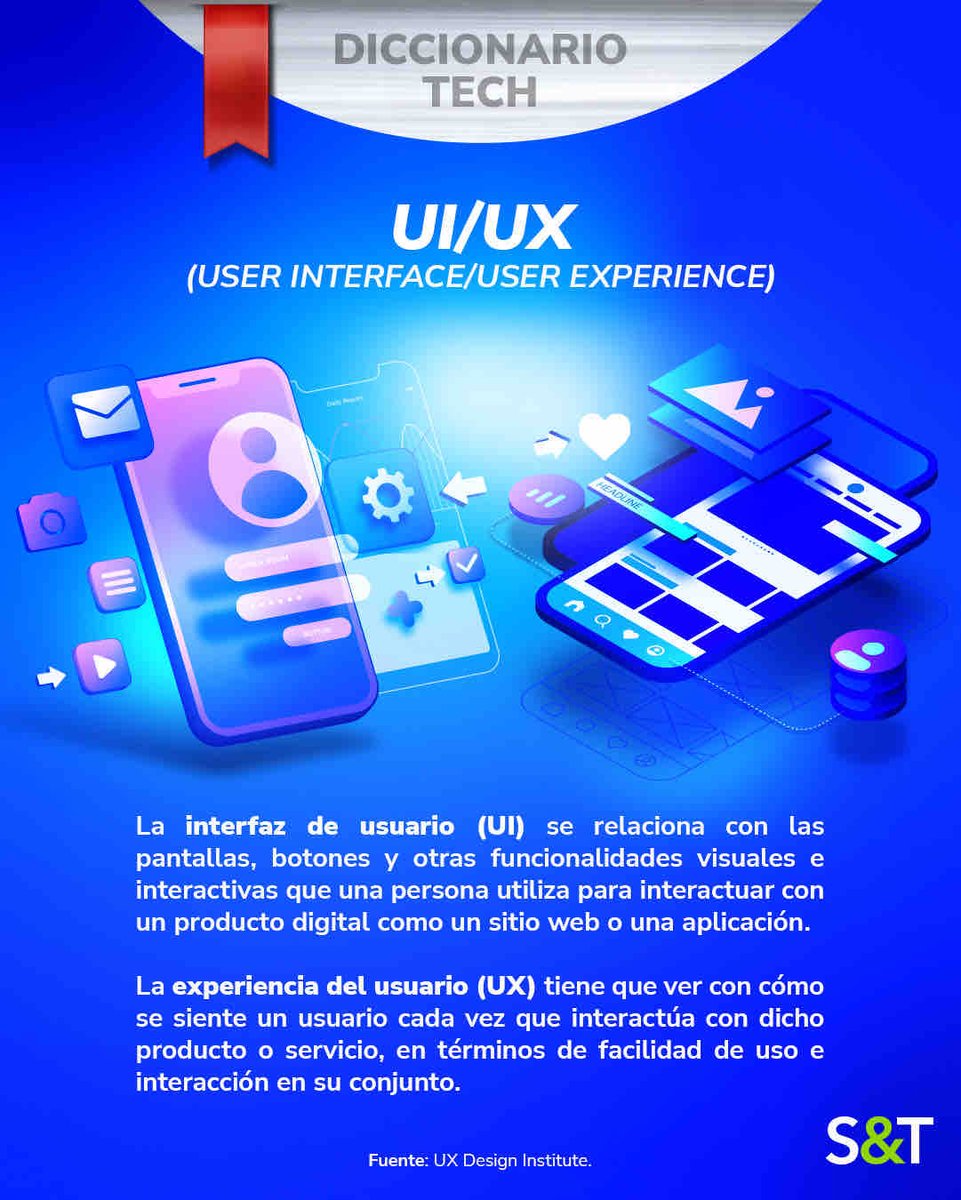 SoftwareandTech's tweet photo. Al hablar del desarrollo de una app para desktop o móviles, la experiencia del usuario al hacer uso de ella es fundamental. Por eso se han creado e concepto de UI/UX: ¿a qué se refiere?
https://t.co/MQ92xxSCa3 https://t.co/nRXY4YyjA3