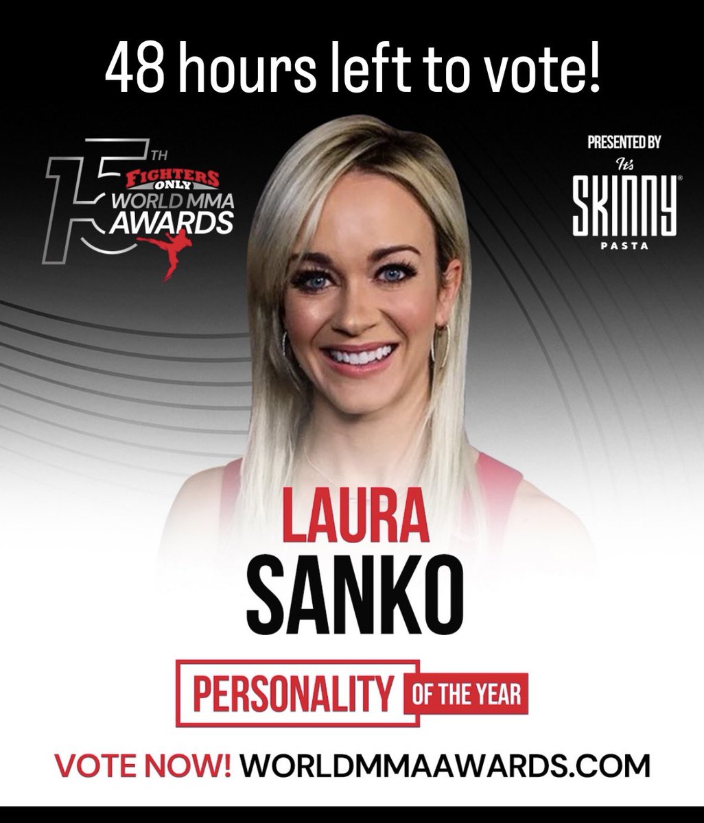 Last chance to throw me a vote 🫶🏼…yes this pic is 8 years and 10lbs ago 😂 @FightersOnly  worldmmaawards.com/nominees-2023/
