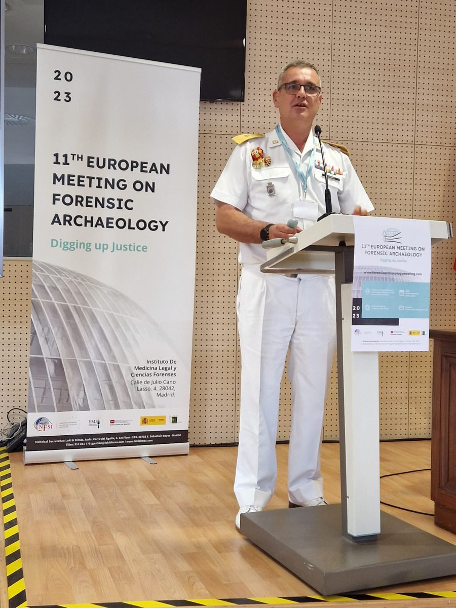 UME (@umegob) on Twitter photo Y en el congreso <a href="/EMFAMadrid2023/">EMFA Madrid 2023</a>, la #UME ha instalado una morgue desplegable, como parte de su capacidad de atención a víctimas múltiples
El Cte. Casado, jefe asesoría jurídica, impartió la ponencia: The intervention of the UME in Disaster Organisation and Victim Identification Y en el congreso <a href="/EMFAMadrid2023/">EMFA Madrid 2023</a>, la #UME ha instalado una morgue desplegable, como parte de su capacidad de atención a víctimas múltiples
El Cte. Casado, jefe asesoría jurídica, impartió la ponencia: The intervention of the UME in Disaster Organisation and Victim Identification