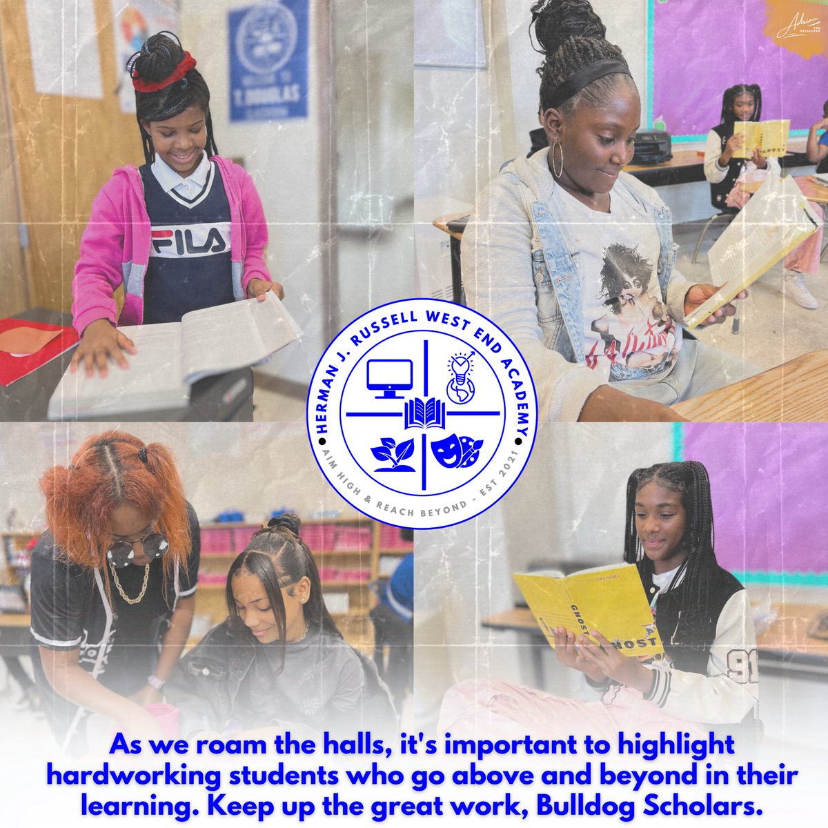 Adrian Williams (@creativeadrian3) on Twitter photo As we roam the halls, it's important to highlight hardworking students who go above and beyond in their learning. Keep up the great work, Bulldog Scholars. @TDGreen_APS @APVENZEN_aps <a href="/HRWEACOUNSELING/">HJRWEACounseling</a> <a href="/apsupdate/">ATL Public Schools</a> <a href="/Retha_Woolfolk/">Dr. Margul Retha Woolfolk</a> As we roam the halls, it's important to highlight hardworking students who go above and beyond in their learning. Keep up the great work, Bulldog Scholars. @TDGreen_APS @APVENZEN_aps <a href="/HRWEACOUNSELING/">HJRWEACounseling</a> <a href="/apsupdate/">ATL Public Schools</a> <a href="/Retha_Woolfolk/">Dr. Margul Retha Woolfolk</a>