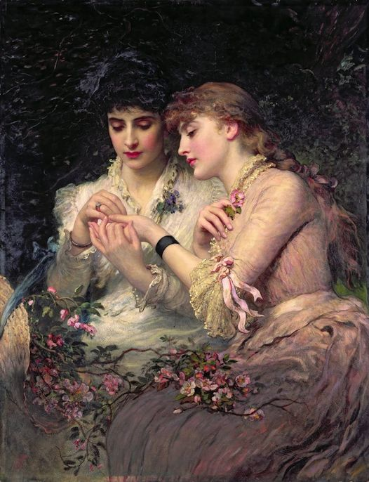 🎨James Sant (1820-1916)
A thorn in the midst of roses 1887