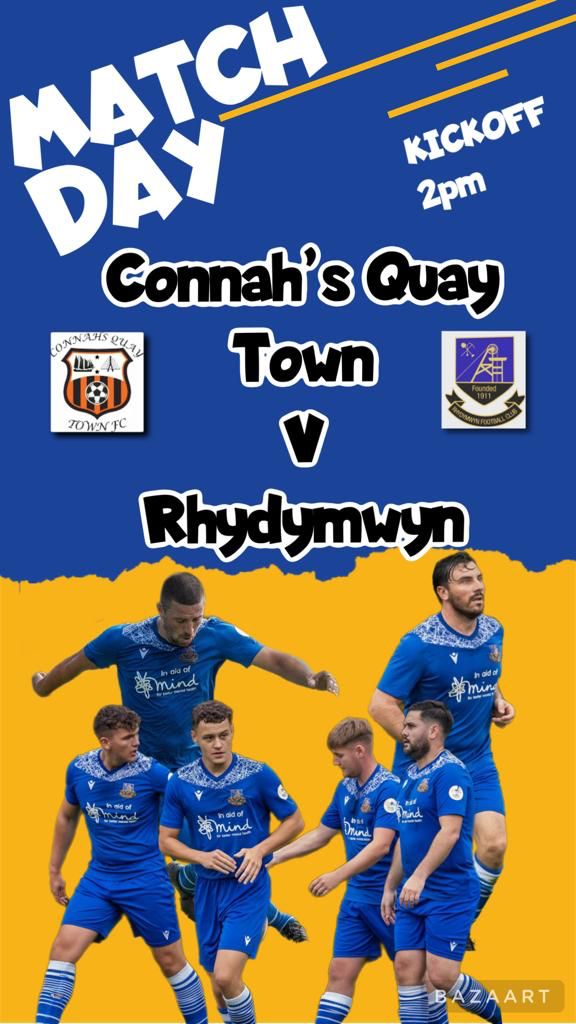 Big game this weekend as we make the short trip to Connahs Quay Town in the FAW Trophy in what should be a cracking game 👌

Come down and get behind the lads! 

#UpTheRhyd 🔵⚪️