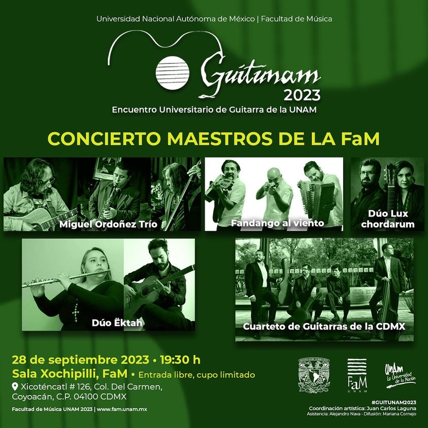 Garcilone's tweet photo. Hoy a las 19:30hrs. en la #SalaXochipilli de la @ENM_UNAM    se interpretará música de mi autoría.

¡¡¡No faltes!!! https://t.co/wpnu9e82A1