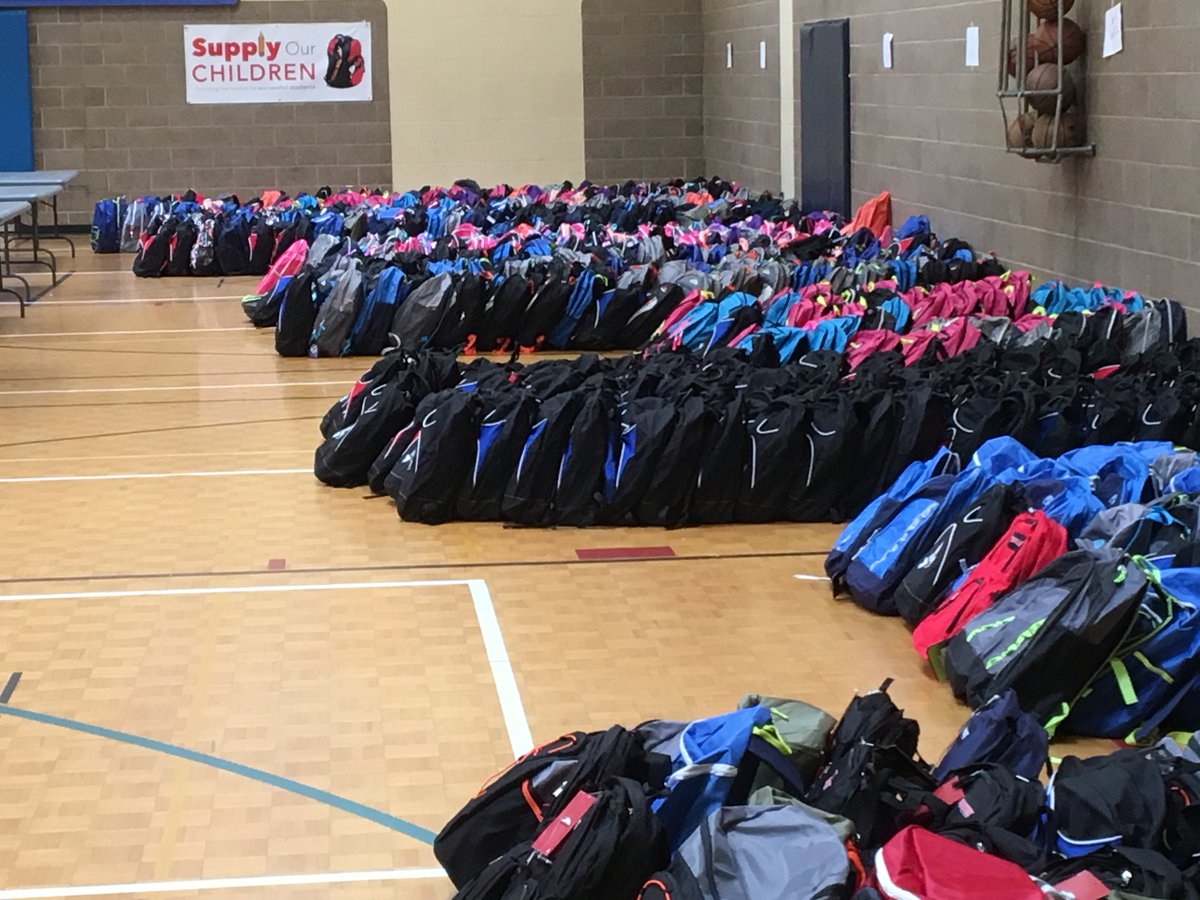 Kiwanis's tweet photo. For millions of children, school is their only food source. A Kiwanis Children's Fund grant allowed the Kiwanis Club of Fairfield‐Villa Rica in Georgia, U.S., to provide weekend food backpacks and hygiene items to over 150 kids. 

Support kids today: https://t.co/nfY2TZ5Oez https://t.co/KyNLSAzrFJ