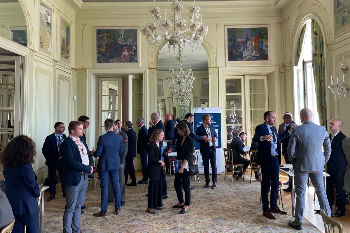 IMMODATA1's tweet photo. Ein paar Eindrücke von heute: Wir waren beim #Technologietransfer in der französischen Botschaft unter dem Motto "Lösungen für Sicherheit" dabei! #DRONETECH #IMMOTECH https://t.co/m3DPGZUbG4