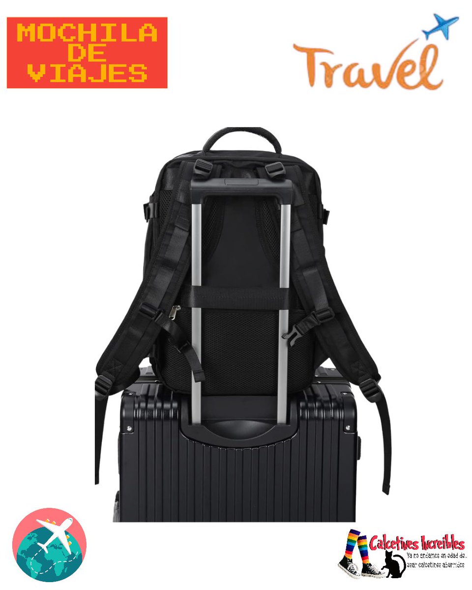 Calcetinesi's tweet photo. Otras cositas que hemos traído a la tienda.
Mochila de cabina para avión 🎒 ✈️ 
Tamaño Perfecto como artículo personal.
Múltiples compartimientos y de gran calidad https://t.co/567LWvKFrF