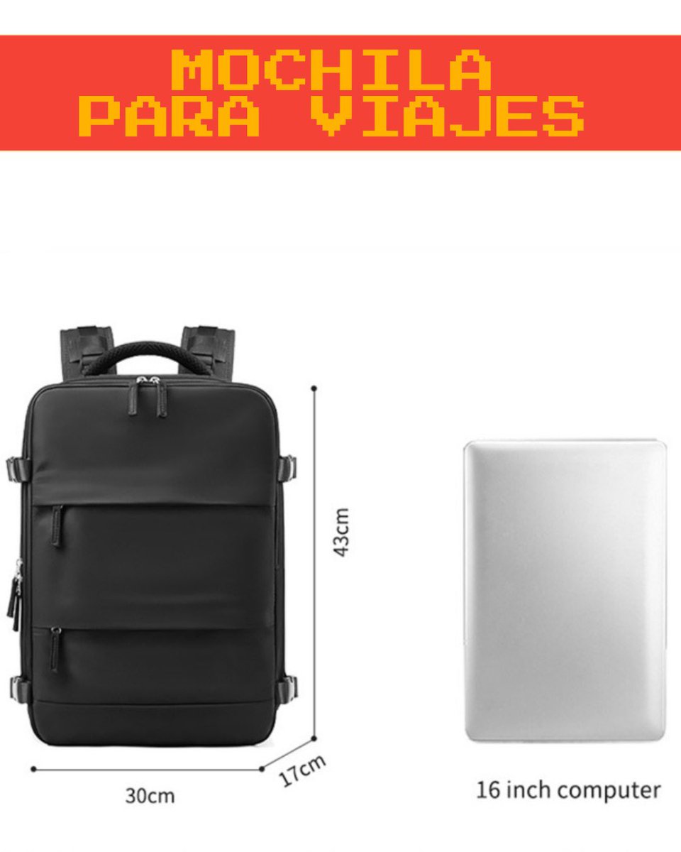 Calcetinesi's tweet photo. Otras cositas que hemos traído a la tienda.
Mochila de cabina para avión 🎒 ✈️ 
Tamaño Perfecto como artículo personal.
Múltiples compartimientos y de gran calidad https://t.co/567LWvKFrF
