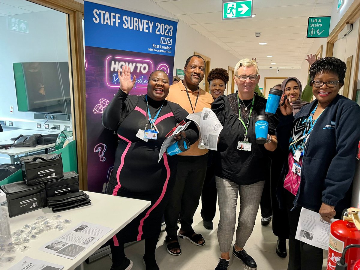 NHS_ELFT's tweet photo. ๐ธ Some snapshots from yesterday's #ELFTStaffSurveyRoadshow! Great to see so much enthusiasm and engagement from the team. Stay tuned for more updates on our staff survey campaign. #ELFTFeedback #TeamELFT https://t.co/AkwEDZdbI3