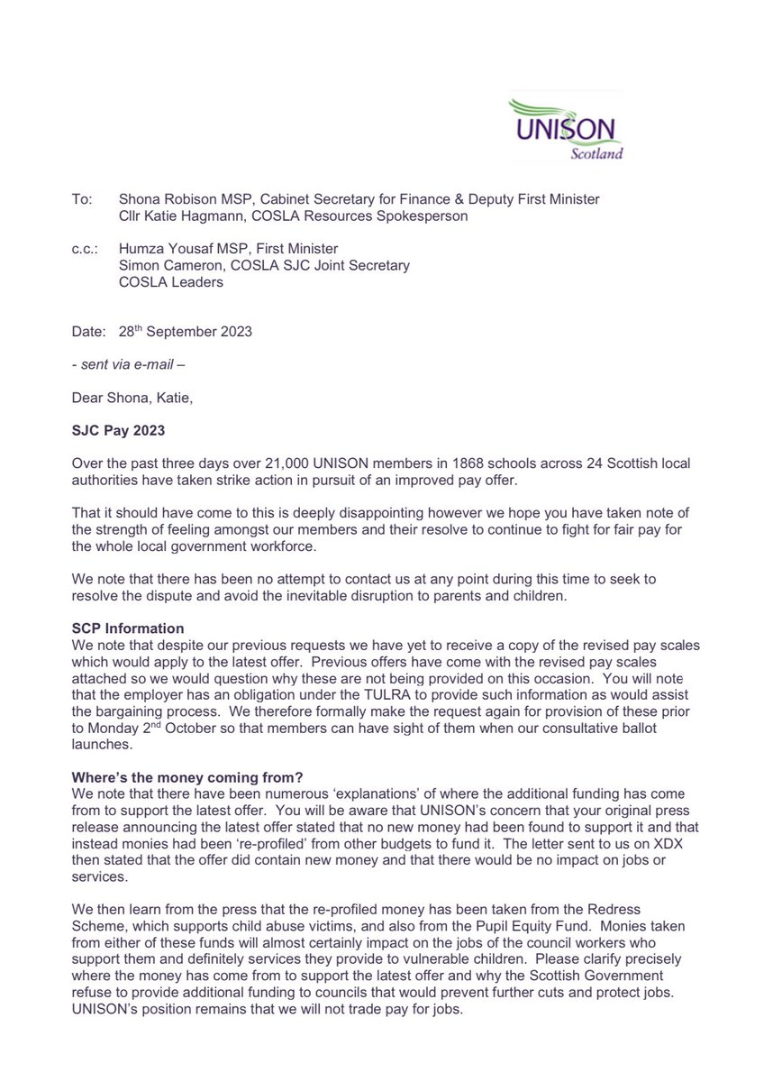 UNISON Scottish Local Gvt tweet media