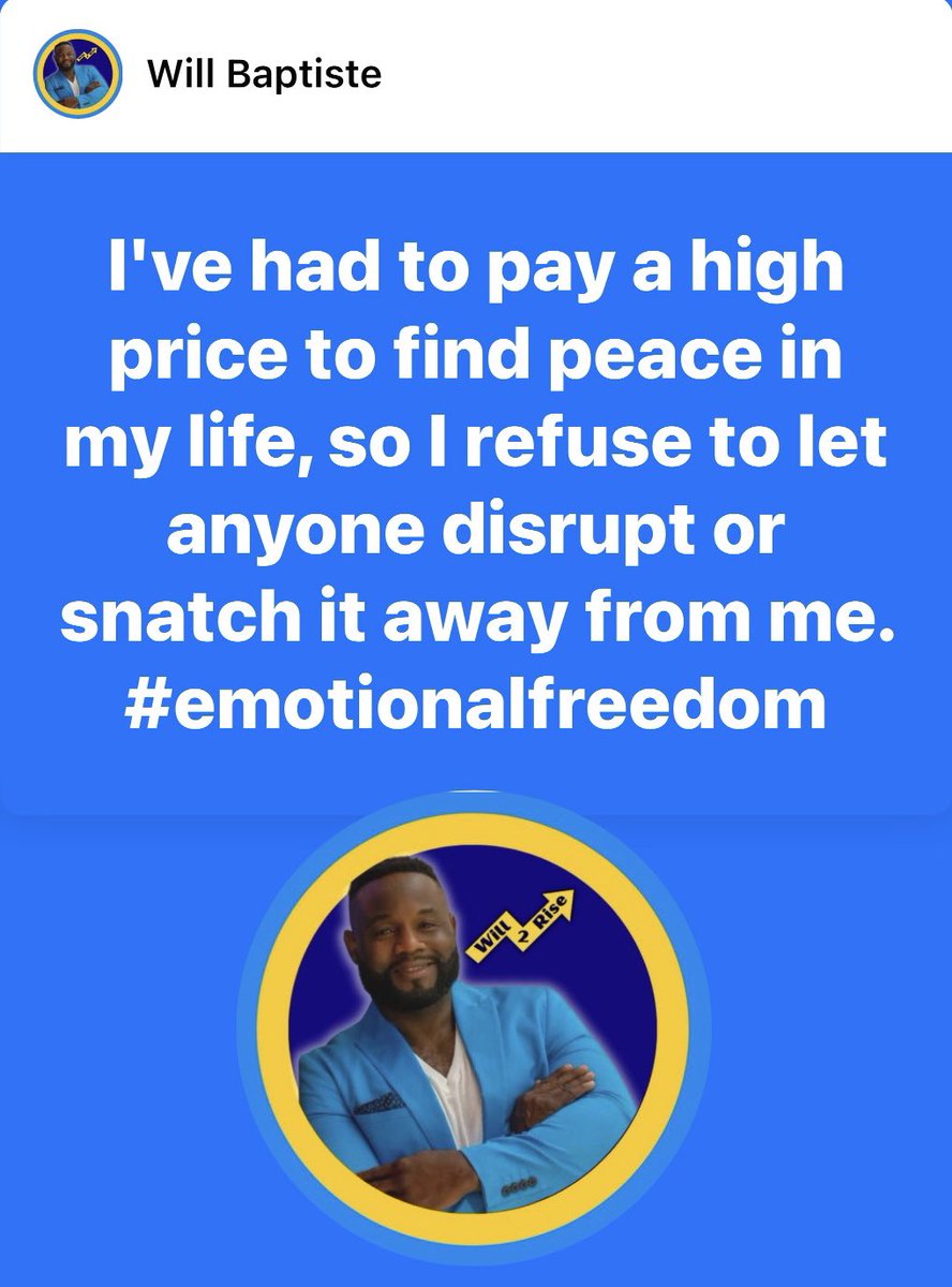 Will 2 Rise (Will Baptiste, CMHFA) tweet media