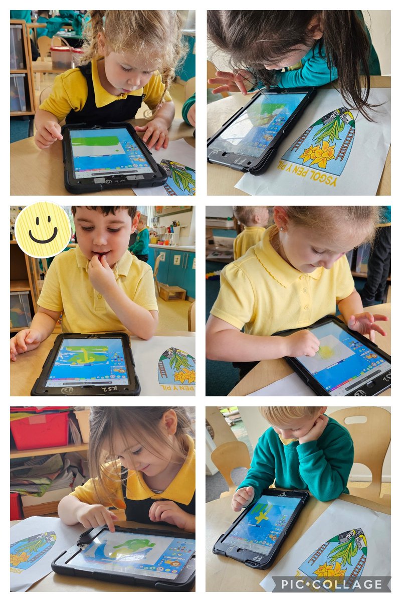 Reception class have been busy improving their IT skills today.

Mae Dosbarth Derbyn wedi bod yn brysur yn gwella eu sgiliau TG heddiw.