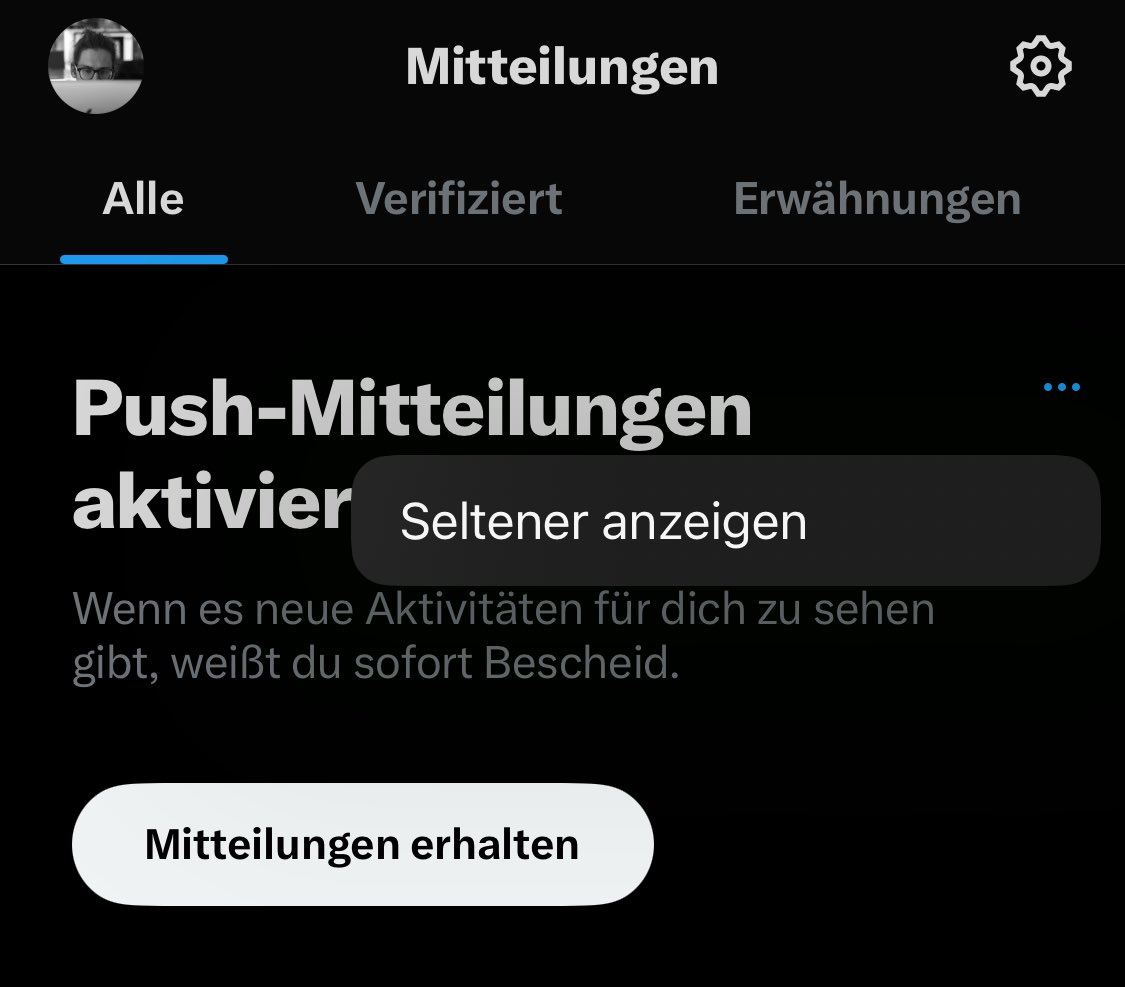 bogussays's tweet photo. „Seltener Anzeigen“ ist das neue „Nicht wieder anzeigen“. Social Media Impertinenz. https://t.co/hTKaa9Q3pF