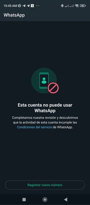 Chicos me volv&iacute;eron a cancelar mi WhatsApp los que necesitan comunicarse para cualquier cosa de la convivencia