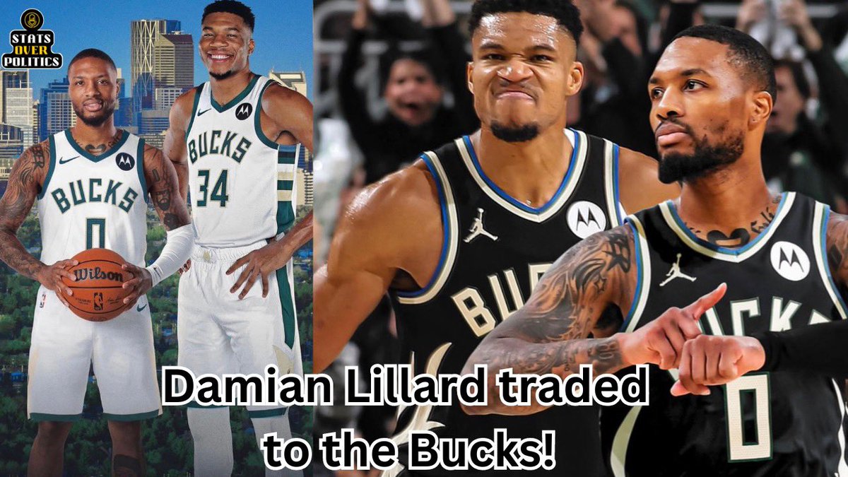 Damian Lillard TRADED to Bucks in 3-team deal(Full Segment)
youtu.be/yZeWlyCBuQ8
#NBA #NBA2k24 #NBATwitter #FearTheDeer #DamianLillard #Giannis #nbatrades #statsoverpolitics #NBA2K