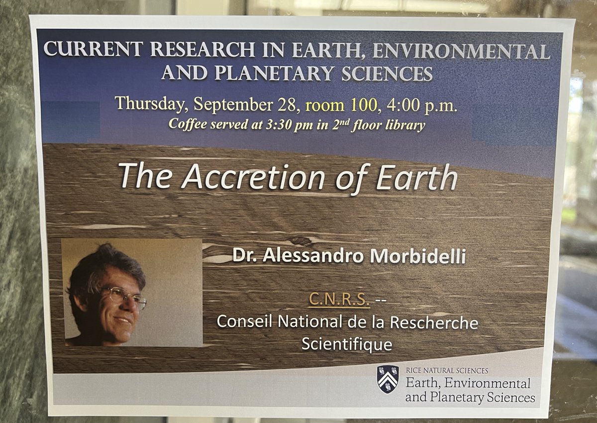 Andre Izidoro (@izidoro_astro) on Twitter photo Very excited to host Morby today and tomorrow <a href="/RiceEarthSci/">Rice Earth, Environmental and Planetary Sciences</a> as speaker of our seminar series! <a href="/RiceNatSci/">Rice Natural Sciences</a> Very excited to host Morby today and tomorrow <a href="/RiceEarthSci/">Rice Earth, Environmental and Planetary Sciences</a> as speaker of our seminar series! <a href="/RiceNatSci/">Rice Natural Sciences</a>