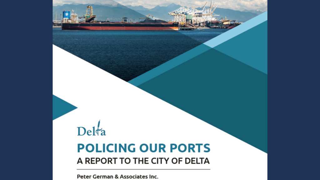 Delta has commissioned a report prepared by Peter German and Associates regarding 'Policing Our Ports.' The expansion of RBT2 has renewed concerns about the state of policing at our ports.

News release: bit.ly/3tdadAF

Full report: bit.ly/3EXcwdA

#Delta