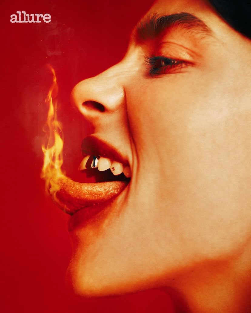 Billie via her Instagram! 'ALLURE BEST OF BEAUTY COVER 👹'