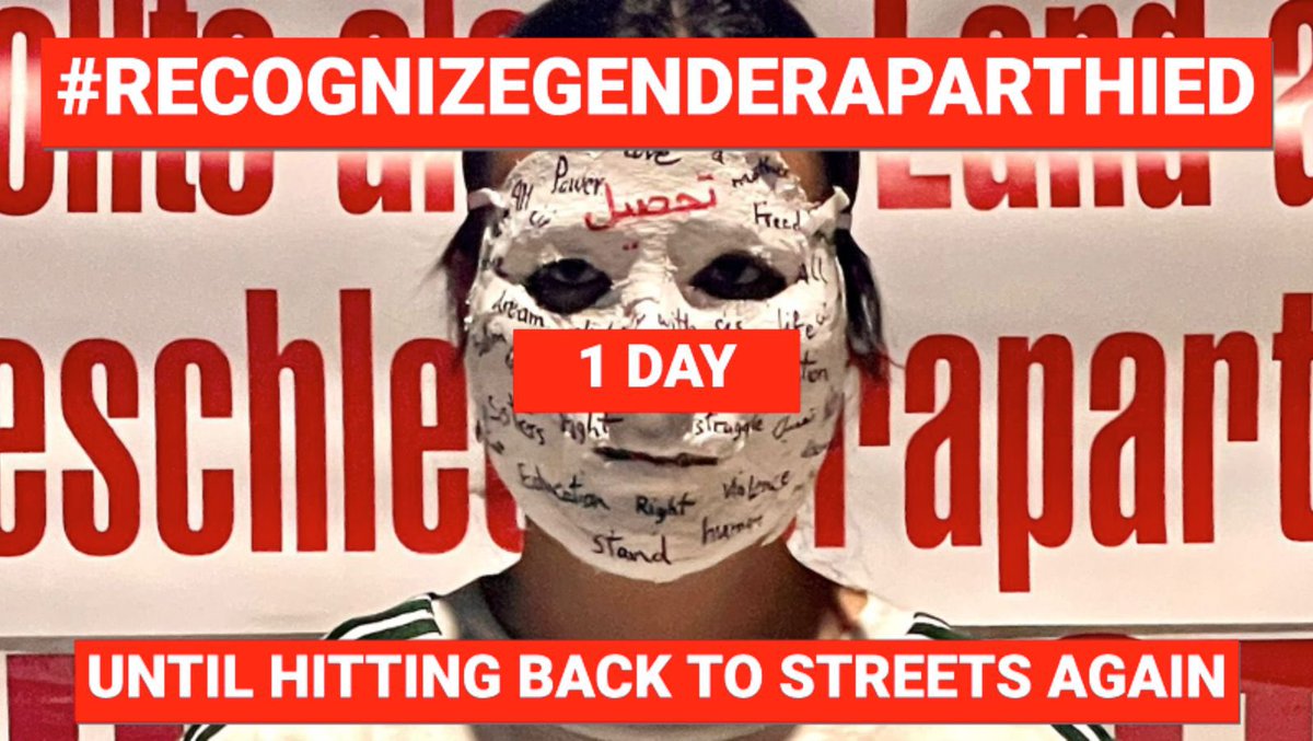 sahraakarimi's tweet image. #1days
until hitting the streets again...

 #HumanityFreedomEquality
 #StopsupportTaliban
#RecognisegenderapartheidinAfghanistan