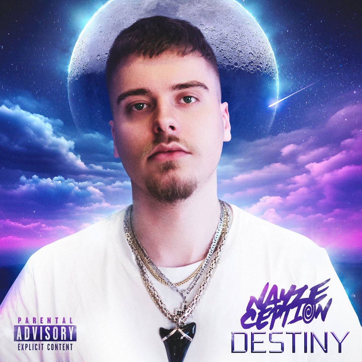 NayzeCeption's tweet photo. ALBUMCOVER &amp; TRACKLIST VON MEINEM DEBÜTALBUM „DESTINY“ WELCHES AM 27.10.2023 ERSCHEINT! 🔮🚀🪐 #Destiny https://t.co/DmWVxsOdEp