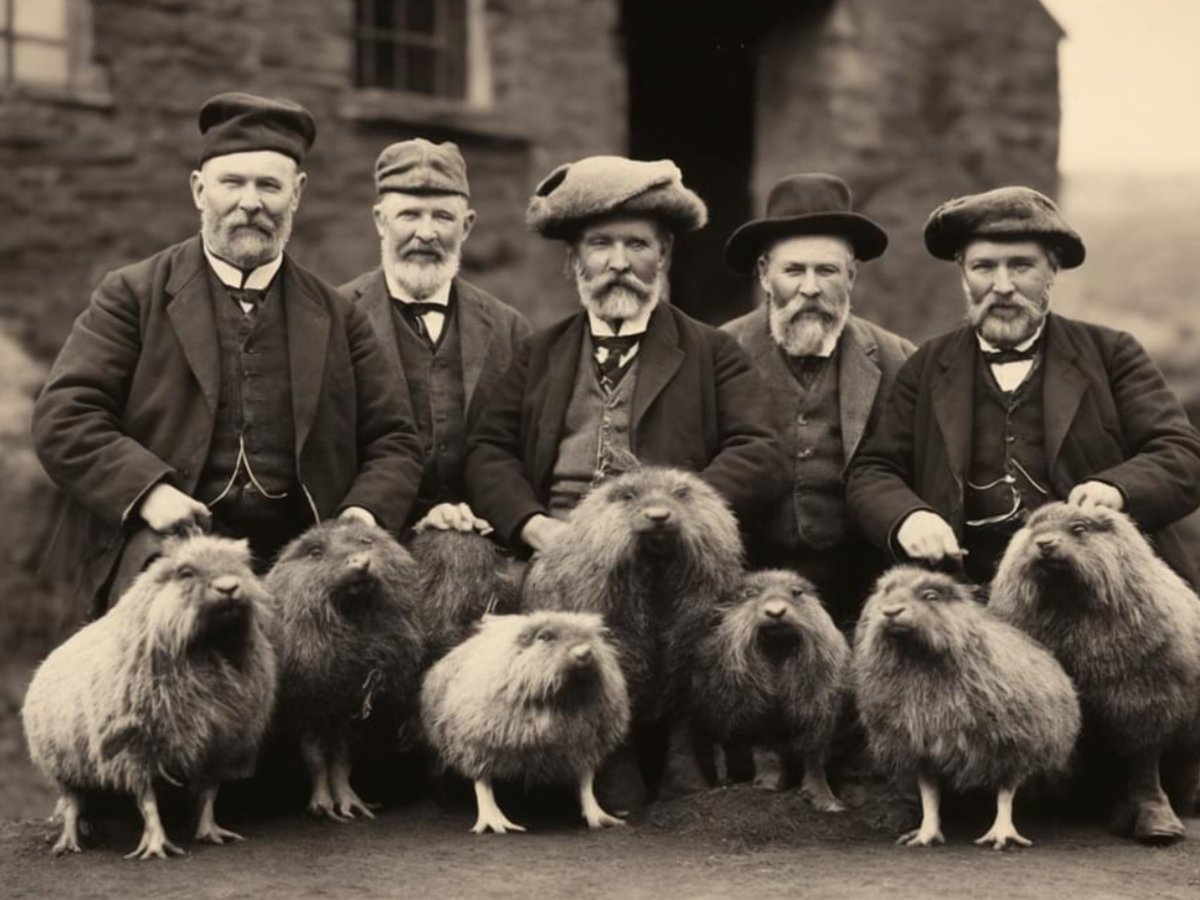 The last of the domesticated Haggis herd raised in Selkirk in the Scottish Borders 🏴󠁧󠁢󠁳󠁣󠁴󠁿