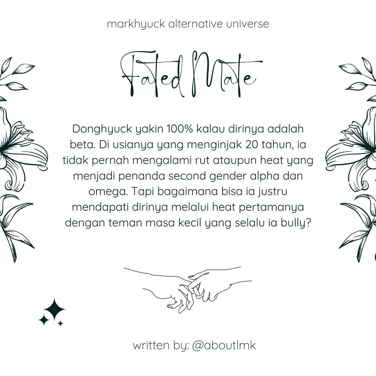 aboutlmk's tweet photo. Markhyuck AU

Fated Mate — https://t.co/MkYy6hkiAN