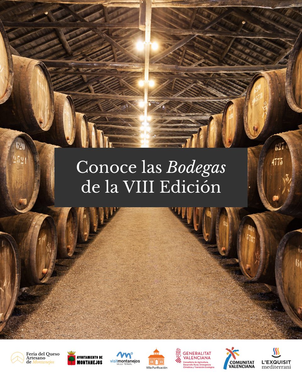 FQAMontanejos's tweet photo. ¡𝗖𝗼𝗻𝗼𝗰𝗲 𝗮 𝗹𝗼𝘀 𝗽𝗮𝗿𝘁𝗶𝗰𝗶𝗽𝗮𝗻𝘁𝗲𝘀! 🧀🍷

No te pierdas esta edición y conoce un poco mejor a todos los participantes que nos acompañarán los días 30/09 y 01/10 en la feria.

👉🏻 https://t.co/yGB7Y9arb4

#FQAMontanejos #FeriaDelQuesoArtesanoDeMontanejos https://t.co/ZcivvgbuGv