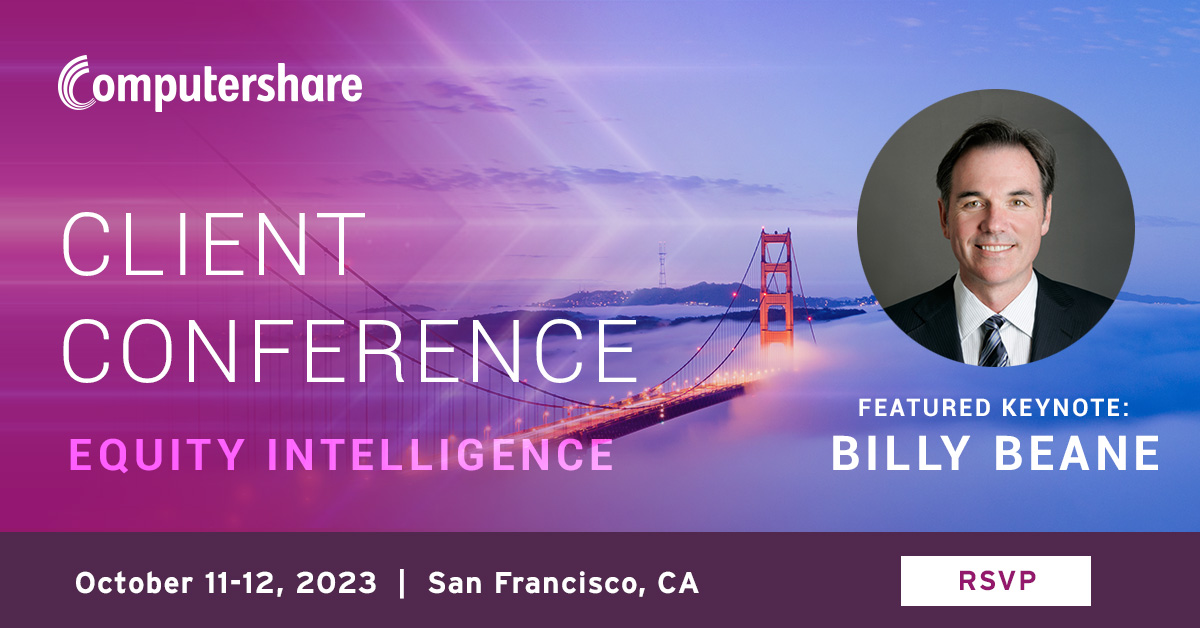 Computershare on X: Keynote speaker Billy Beane, a Forbes-listed business  mind, will share his groundbreaking Moneyball approach and underdog  success story. Learn more at the Computershare Client Conference: Equity  Intelligence.
