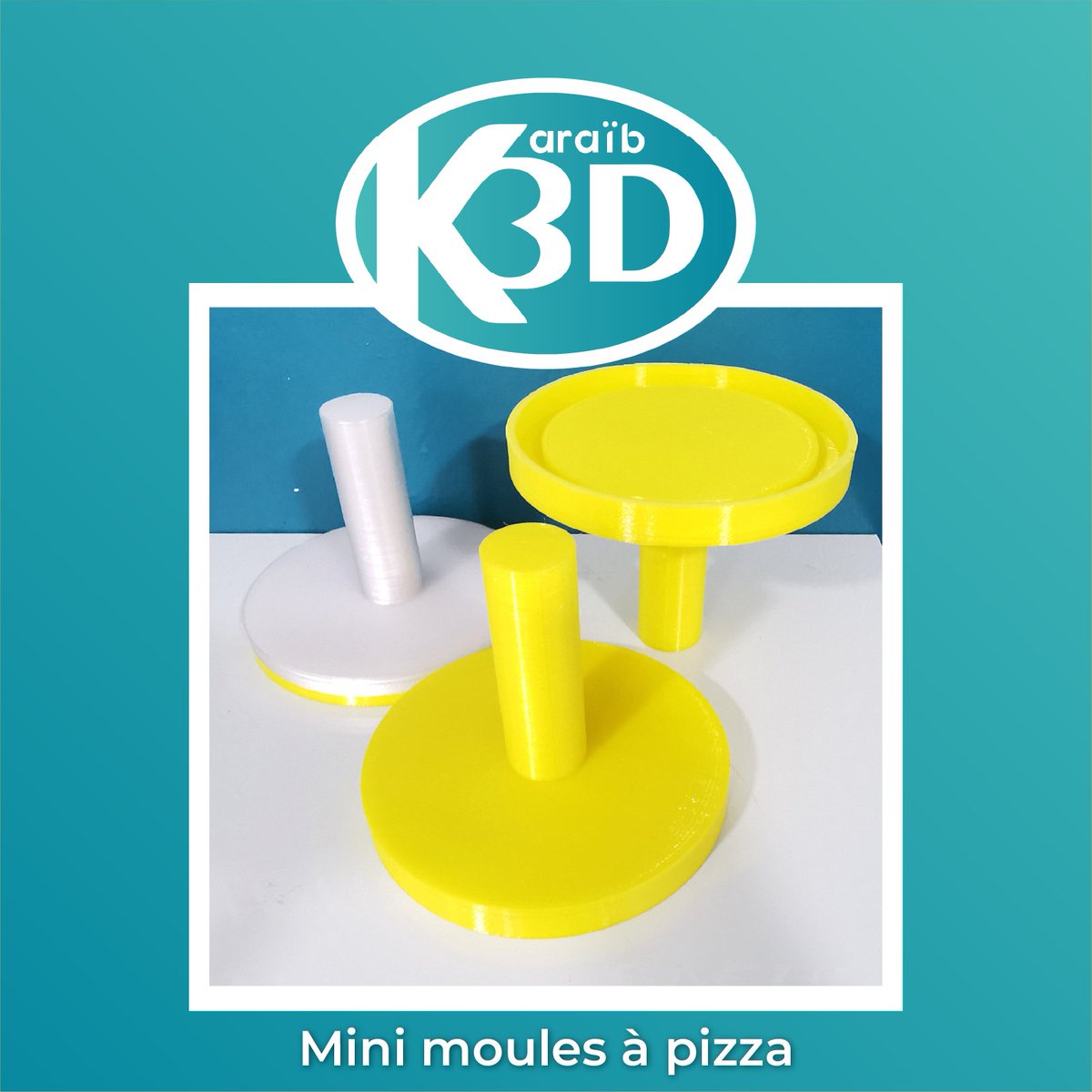karaib3d's tweet photo. 🍕 Parce qu'en cuisine, la précision compte ! Découvrez nos mini moules à pizza sur mesure pour les professionnels. Des pizzas parfaites à chaque fois. #CuisinePro #PizzaArtisanale #InnovationCulinaire 🍽️👨🍳 https://t.co/NTySmekxK8