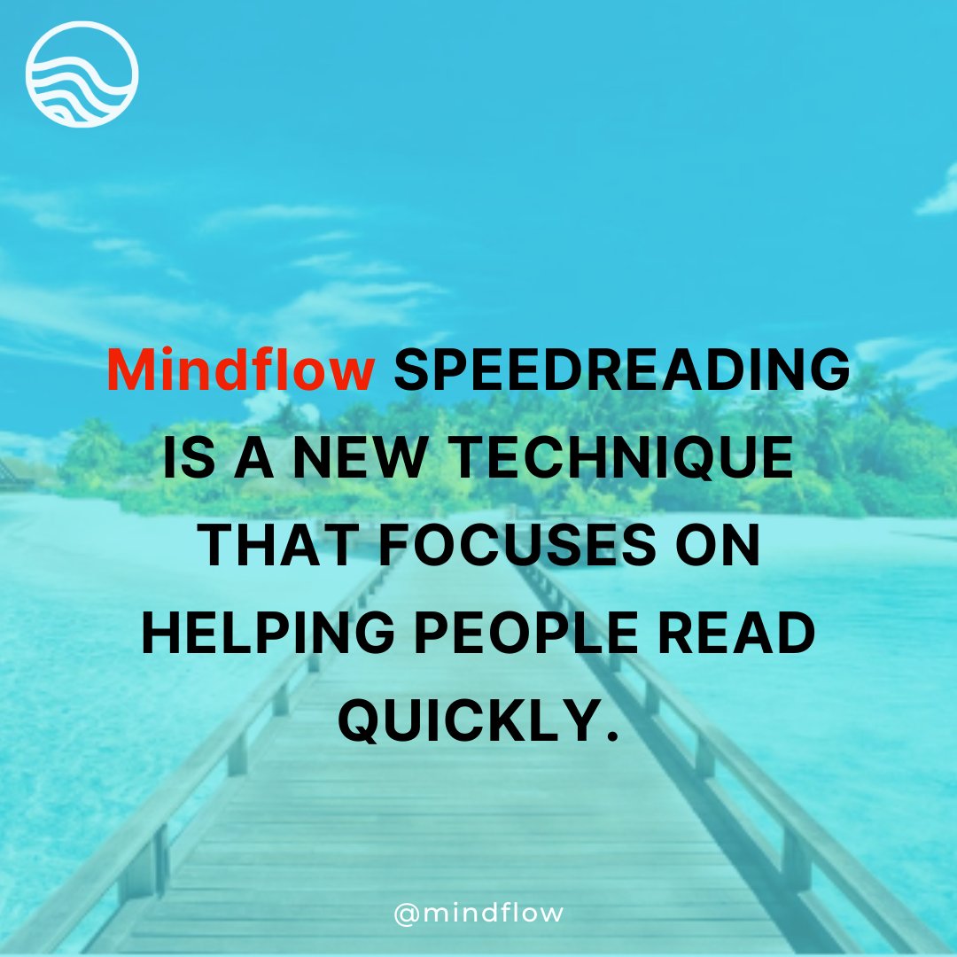 mindflowreading's tweet photo. 3.Mindflow speedreading is a new technique that focuses on helping people read quickly. It aims to help readers become more efficient with their reading and develop the skills necessary for quick comprehension of written text. https://t.co/xQs5sAEjDZ