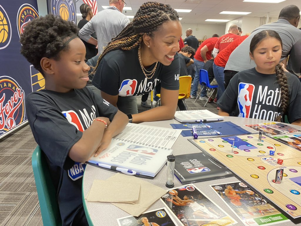 AleesiaLJohnson's tweet photo. I wish every morning could be as hype as this morning was as we kicked off @NBA #MathHoops w/our partners at @EliLillyandCo &amp; @PacersSportsEnt! Thx to the teams for their hard work! Great energy with great kids at a great school! #TeamIPS #WatchUsWork #WeLoveMath @WmMc39Principal https://t.co/hsN8k3X0UM