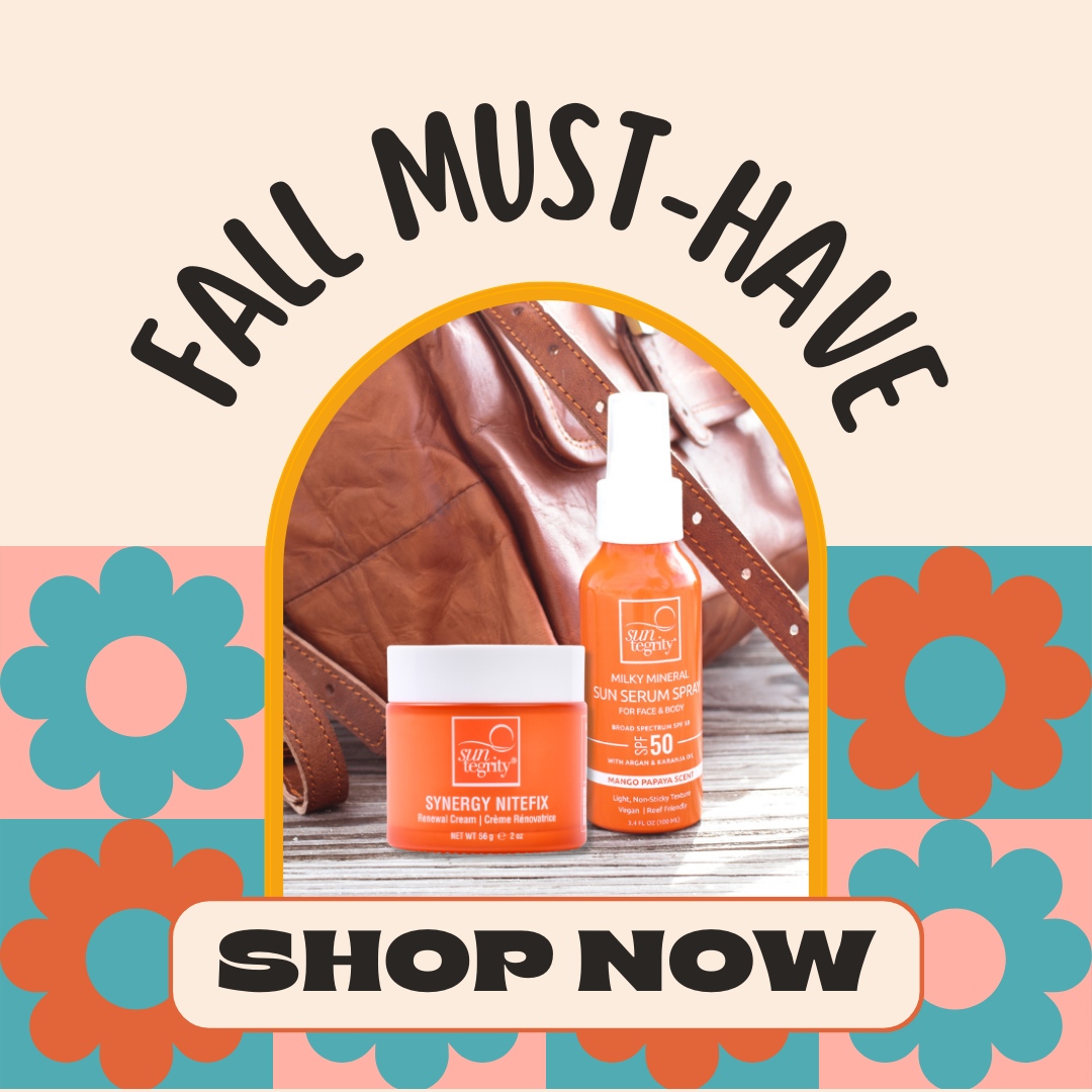 If you’ve gotta have well-moisturized and protected skin (and who doesn’t?!) then you’ll love this duo! Synergy NiteFix renewal cream + Milky Mineral Sun Serum Spray for day = Healthy "Wow" skin!  #Skintip #moisturizing #skin #Suntegrity