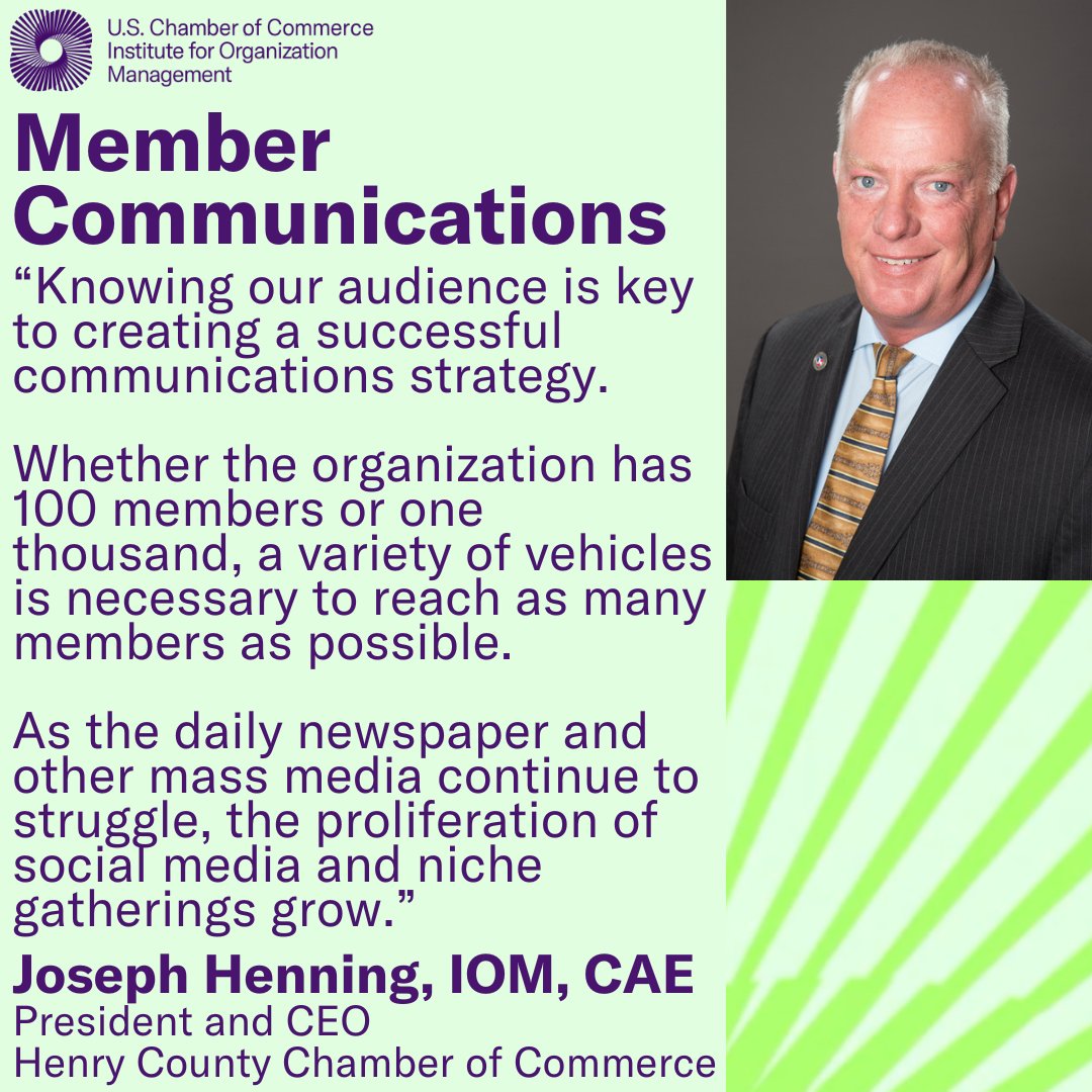 IOMeducates's tweet photo. We get the delight to hear from faculty member Joe Henning, IOM, CAE once again in today's blog, "Member Communications."
Read the full article at: https://t.co/wS6ITMSD9J
#IOMeducates #IOMblog #IOMfaculty #IOMTopicTakeover https://t.co/2RKNpLGyKl