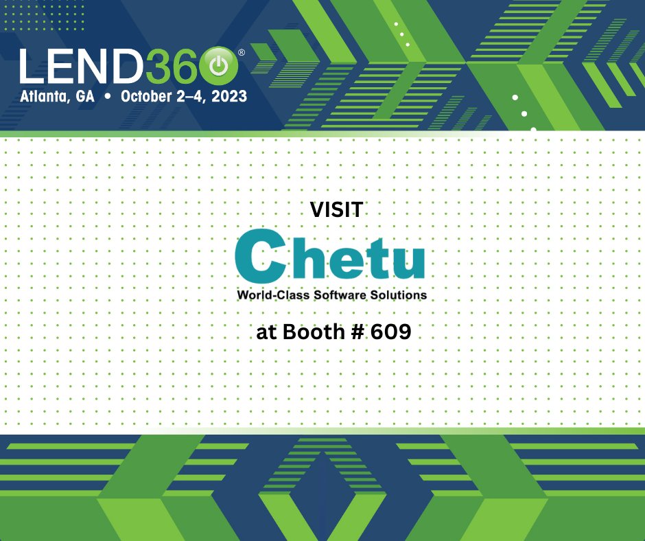 ChetuInc's tweet image. We are excited to announce our participation in the @lend360 Conference! Find out how Chetu&apos;s #LendingSoftwareDevelopment can help you succeed at Booth #609. Click here to learn more:  tinyurl.com/4x48jx7k.
#LEND360Conference23 #Lending #Mortgage #CustomSoftware