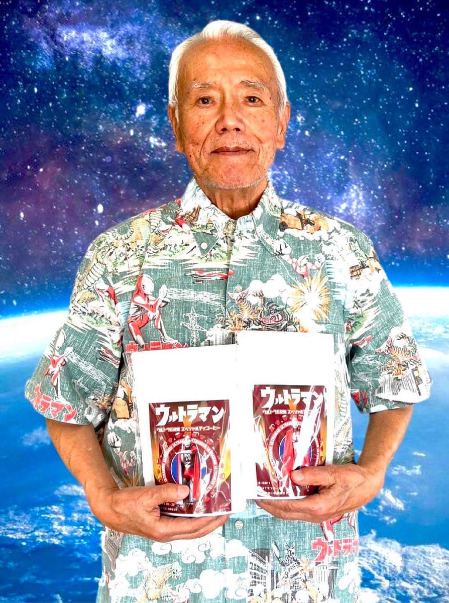 初代ウルトラマンのハヤタ隊員こと黒部進さんと、ウルトラ6兄弟