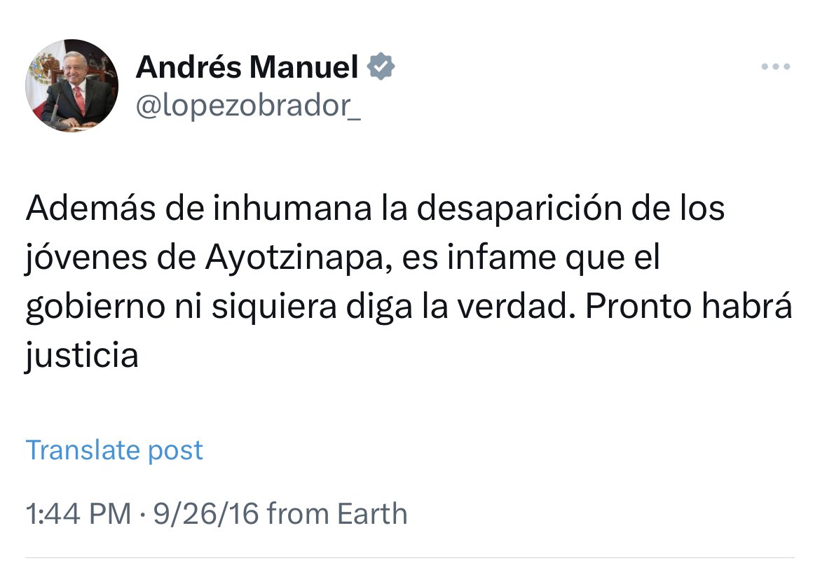 ChumelTorres's tweet photo. Deberíamos de votar por el AMLO del 2016. Suena como un gran presidente. https://t.co/UUIGLyOPHb