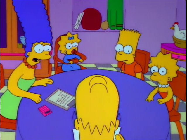 QuotesSimpsons1's tweet photo. Marge, I've figured out an alternative to giving up my beer. 

Basically, we become a family of traveling acrobats.

I don't think you've thought this through.

#TheSimpsons https://t.co/Ntq93EbSmT