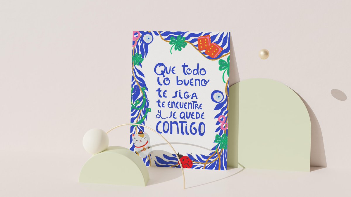 vbch's tweet photo. Thursdays Vibes?
Este es mi deseo para todos  ⚡ 

My wish for everyone: May everything good follow you, find you, and stay.

Is there a dicho in your country that you just LOVE? let me know in the comments :-) 

#artistoninstagram#etsyseller#wallart#thisisMDArt#Printmaker
#lati https://t.co/ED84l2F9m2