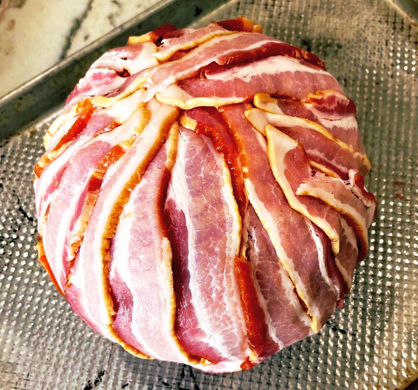PapasKitchencks's tweet photo. I do like to wrap and/or stuff things to cook. What could it be? #stuffed #baconwrap https://t.co/DsjcyqlnzO