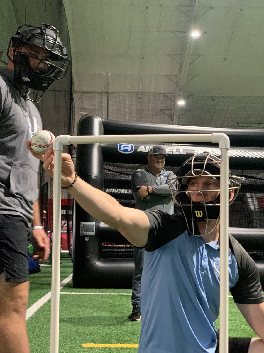 UnitedUmpires's tweet photo. NJ 3-Umpire Clinic | #LaserPlate Training. The immediate feedback loop provides a unique opportunity for umpires to calibrate their strike zone and, more important, develop ability to plot exactly where pitches are in relation to the zone! #BeABetterUmpire #UmpiresAdvanceUnited https://t.co/pEejd9iCYD