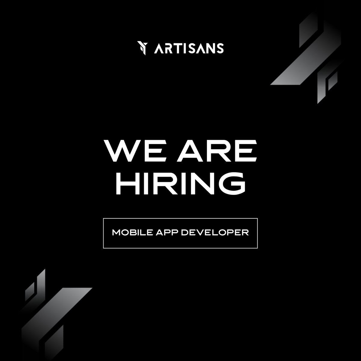 ArtisansDa's tweet photo. 📢 Join our team as a Mobile App Developer! 📱

If you have a passion for mobile app development and creating engaging user experiences, apply now:  https://t.co/Hhl03A5rOH 

Deadline: 10th Oct 2023 https://t.co/xXJE4pvlar