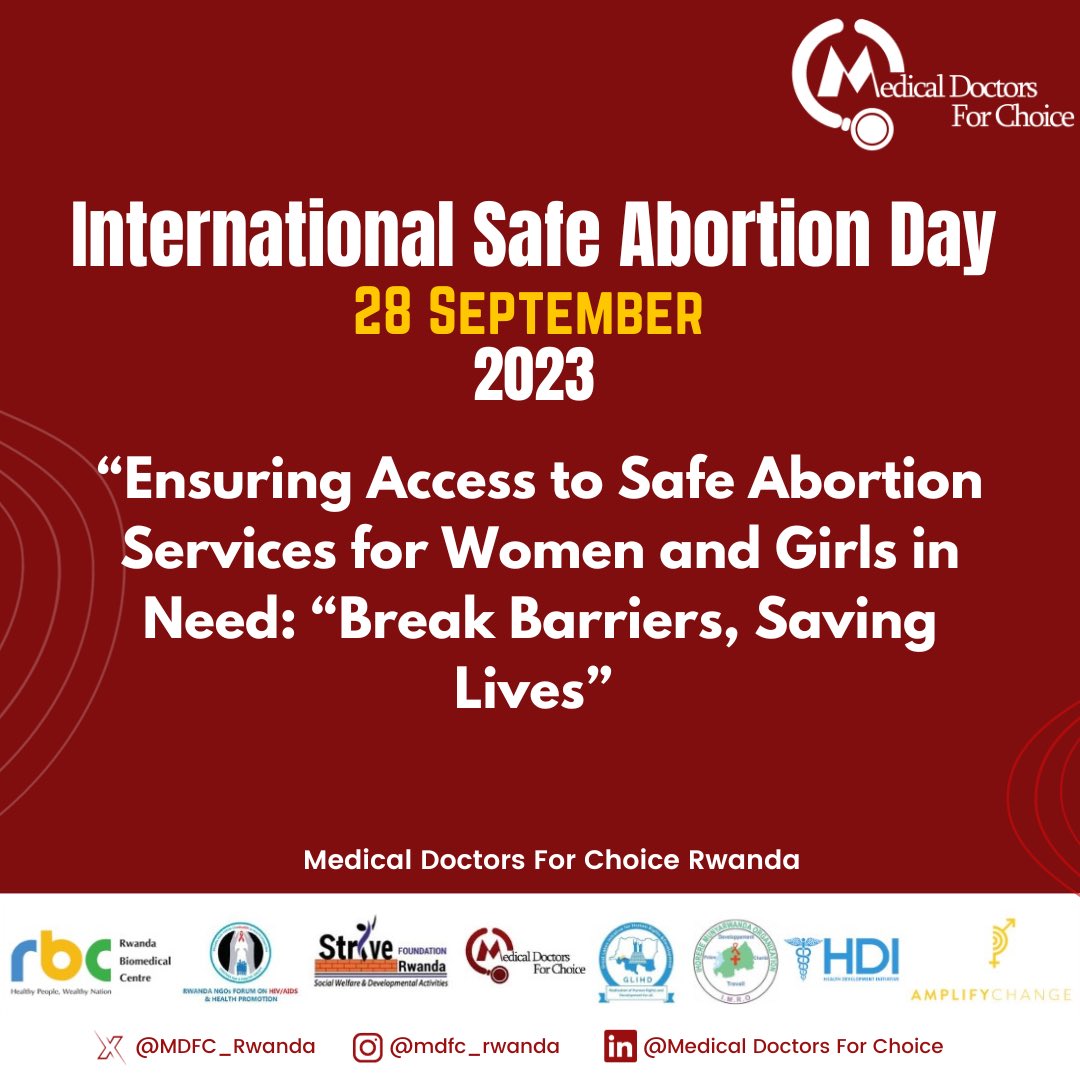 #InternationalSafeAbortionDay, 

Breaking barriers to #SafeAbortion access is fundamentally tied to the principle of every woman's autonomy over her body & underscores the importance of safeguarding sexual and reproductive health while upholding women’s rights & Saving lives.