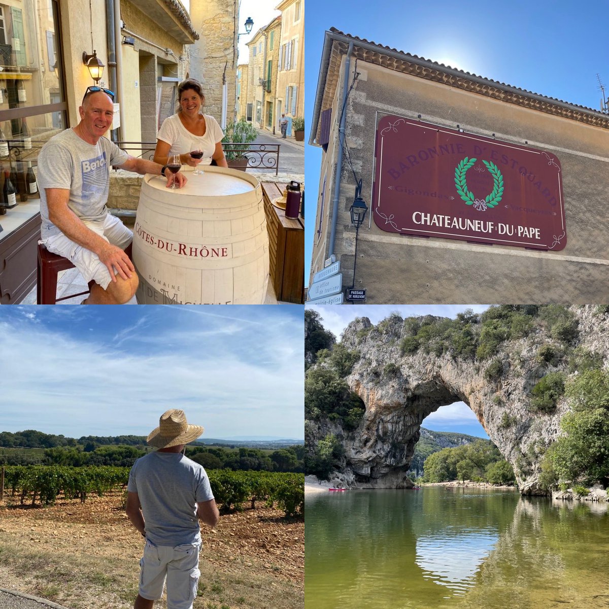 Headed south from Lyon after a disappointing weekend 😩. Have entered the stunning Côte du Rhone &amp; Châteauneuf-du-Pape region. Life is all of a sudden better again 😎🍷🇫🇷