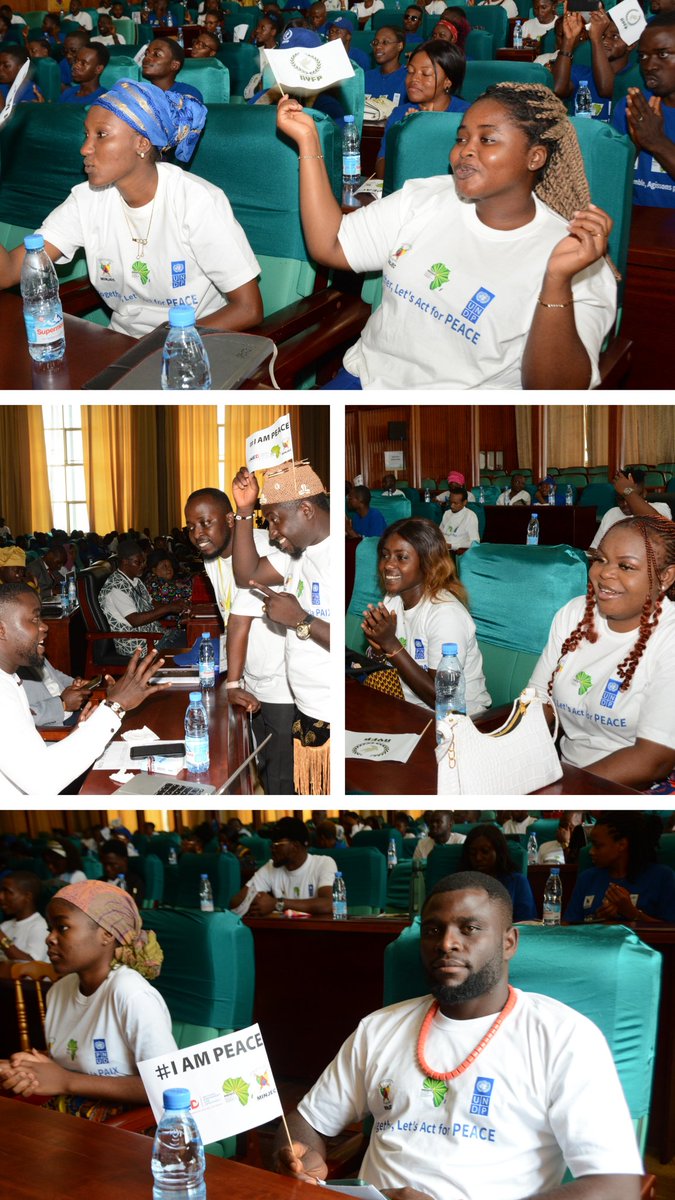 PNUDCameroun's tweet photo. 🙌National Youth Forum for Peace #NYFP
Today, over 500 youth leaders from across🇨🇲 gathered in Yaoundé to discuss/adopt innovative actions to drive advocacy & promote #Peace & #Development in their areas.
Organised by #MINJEC & #MDDT
Supp. by #UNDP
#InternationalDayOfPeace2023 https://t.co/9NtYJbFvh0