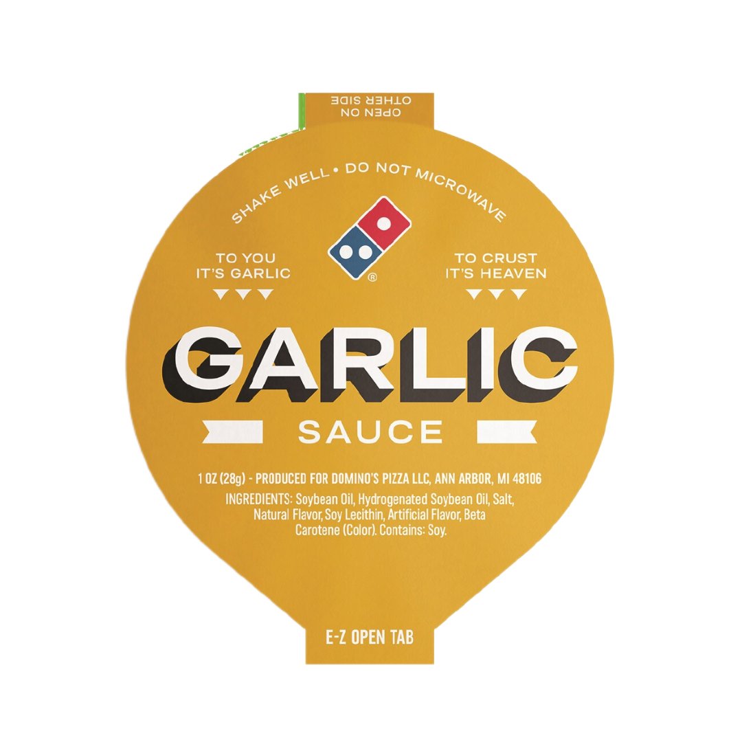 dominos's tweet photo. Retweet for ranch, like for garlic sauce. https://t.co/LK2r55lfYc