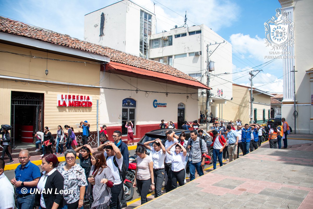 unanleon's tweet photo. Con el objetivo de fortalecer las estrategias de respuesta ante situaciones de riesgo, la Comunidad Universitaria de la UNAN-León participa del III Ejercicio Nacional de preparación para proteger la vida ante situaciones multiamenazas. https://t.co/CcJDmkA62E