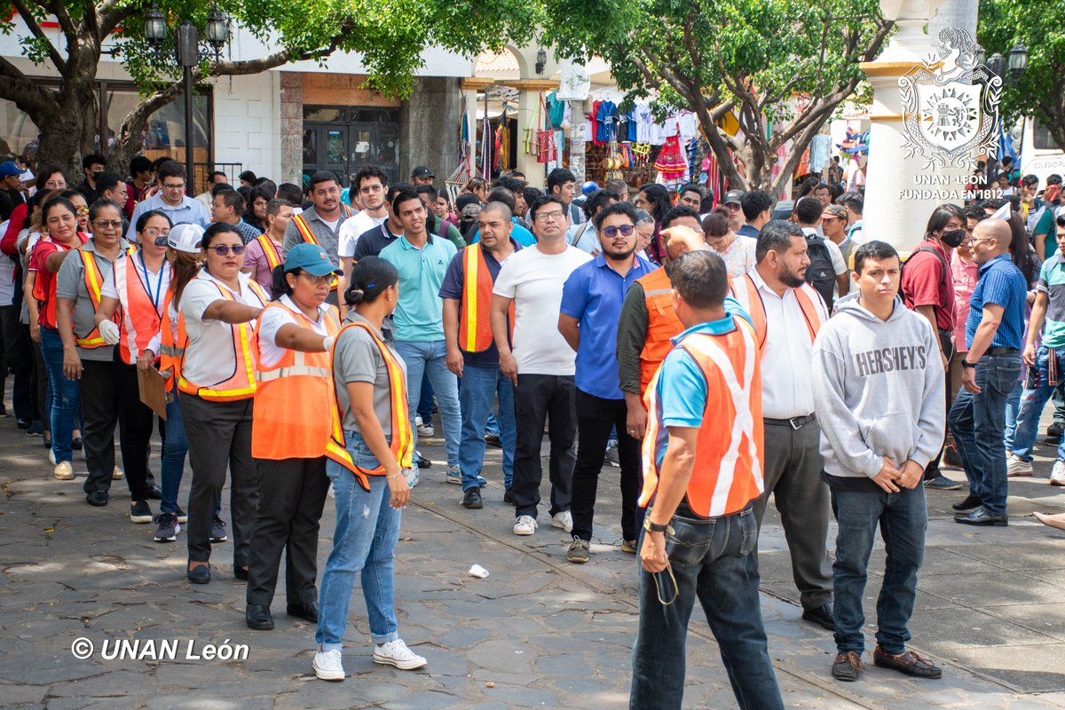 unanleon's tweet photo. Con el objetivo de fortalecer las estrategias de respuesta ante situaciones de riesgo, la Comunidad Universitaria de la UNAN-León participa del III Ejercicio Nacional de preparación para proteger la vida ante situaciones multiamenazas. https://t.co/CcJDmkA62E