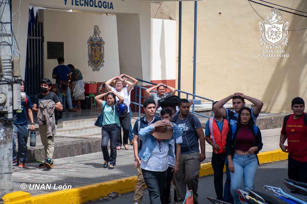 unanleon's tweet photo. Con el objetivo de fortalecer las estrategias de respuesta ante situaciones de riesgo, la Comunidad Universitaria de la UNAN-León participa del III Ejercicio Nacional de preparación para proteger la vida ante situaciones multiamenazas. https://t.co/CcJDmkA62E