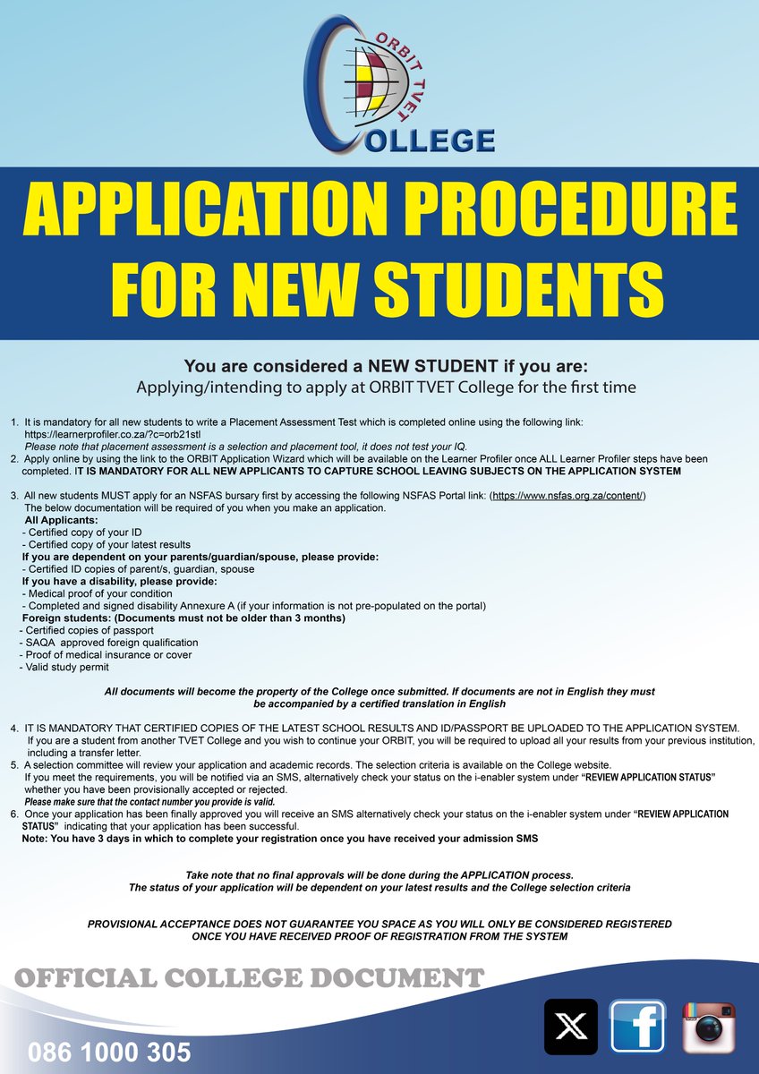 ORBIT TVET College tweet media